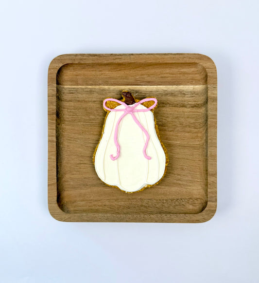White Pumpkin with Bow