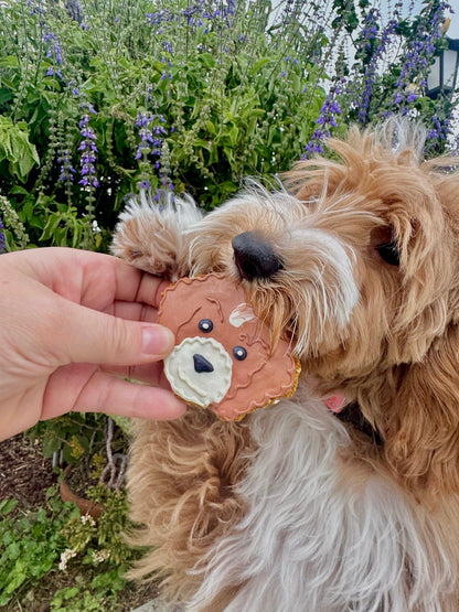 Customized Dog Face Cookies