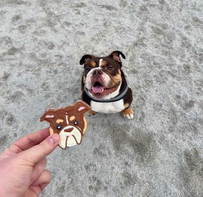 Customized Dog Face Cookies