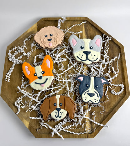 Customized Dog Face Cookies