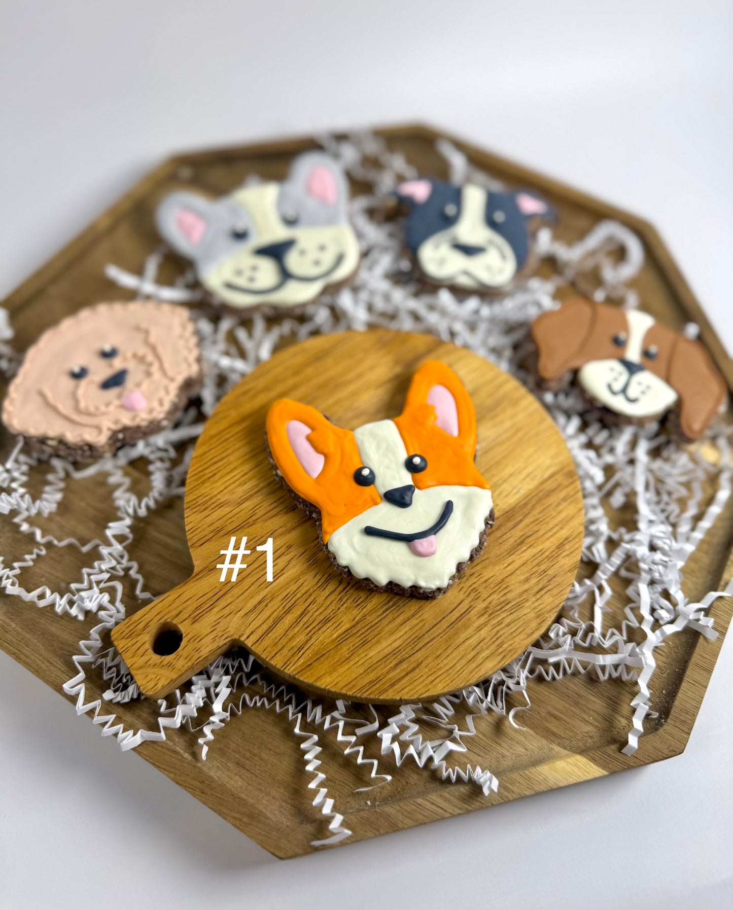 Customized Dog Face Cookies