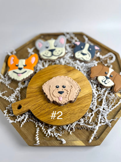 Customized Dog Face Cookies