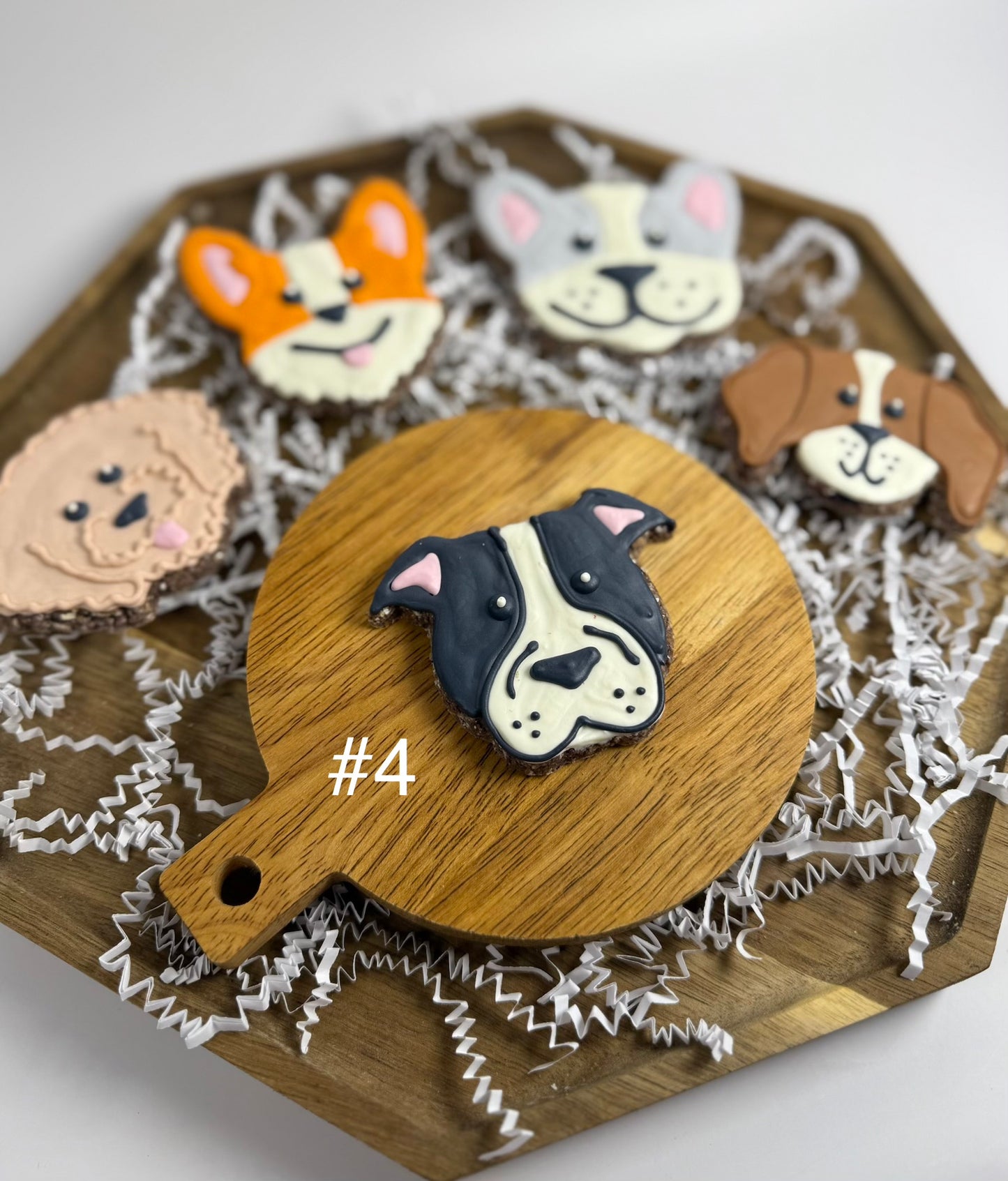 Customized Dog Face Cookies