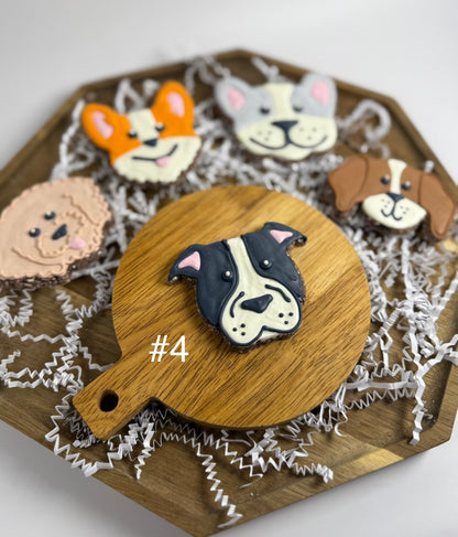 Customized Dog Face Cookies