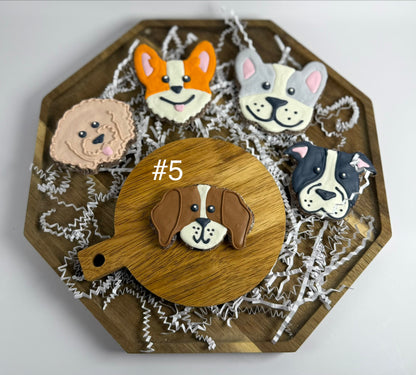 Customized Dog Face Cookies