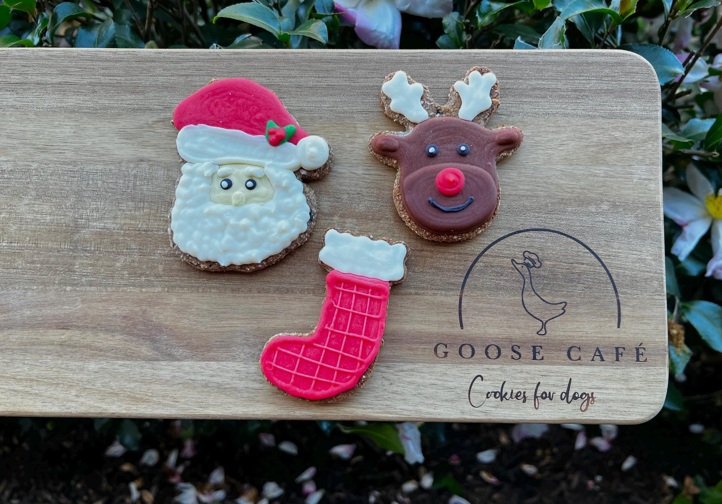 Santa, Reindeer, Stocking